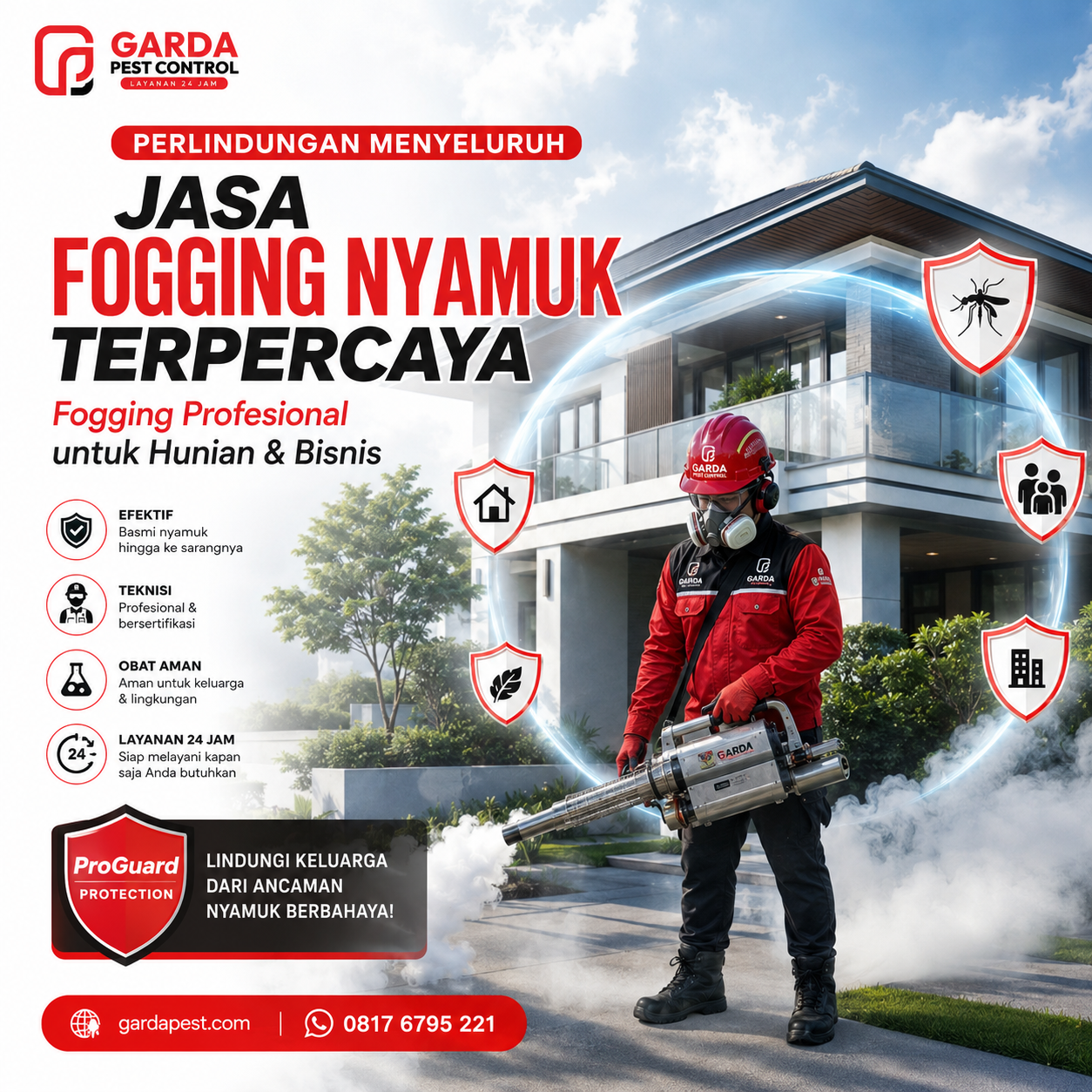Tarif Lengkap Biaya Fogging Nyamuk Rumah Cirebon dari Agata Pest Control