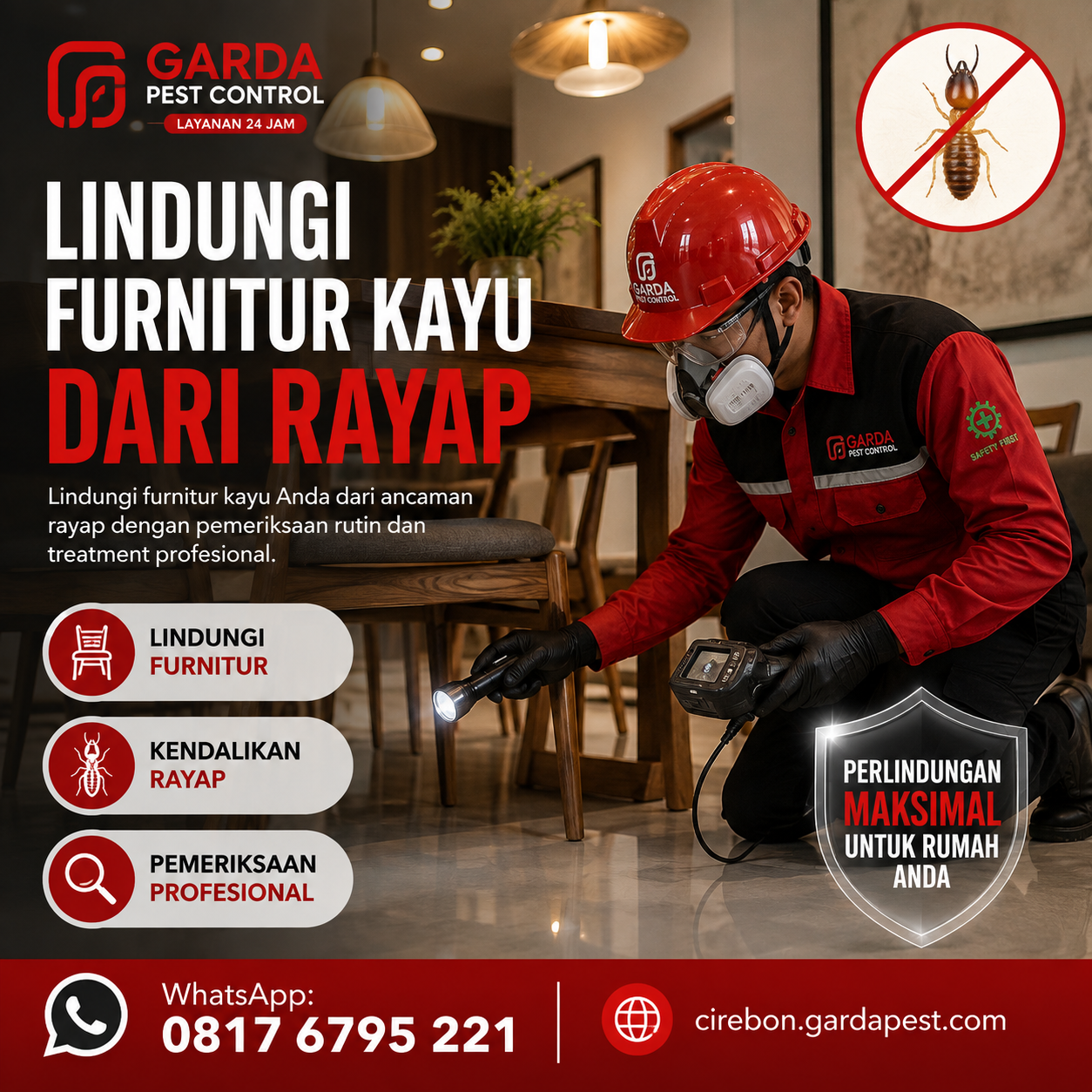 Biaya Jasa Anti Rayap Cirebon Per Meter: Panduan Tarif dan Penanganan Bangunan