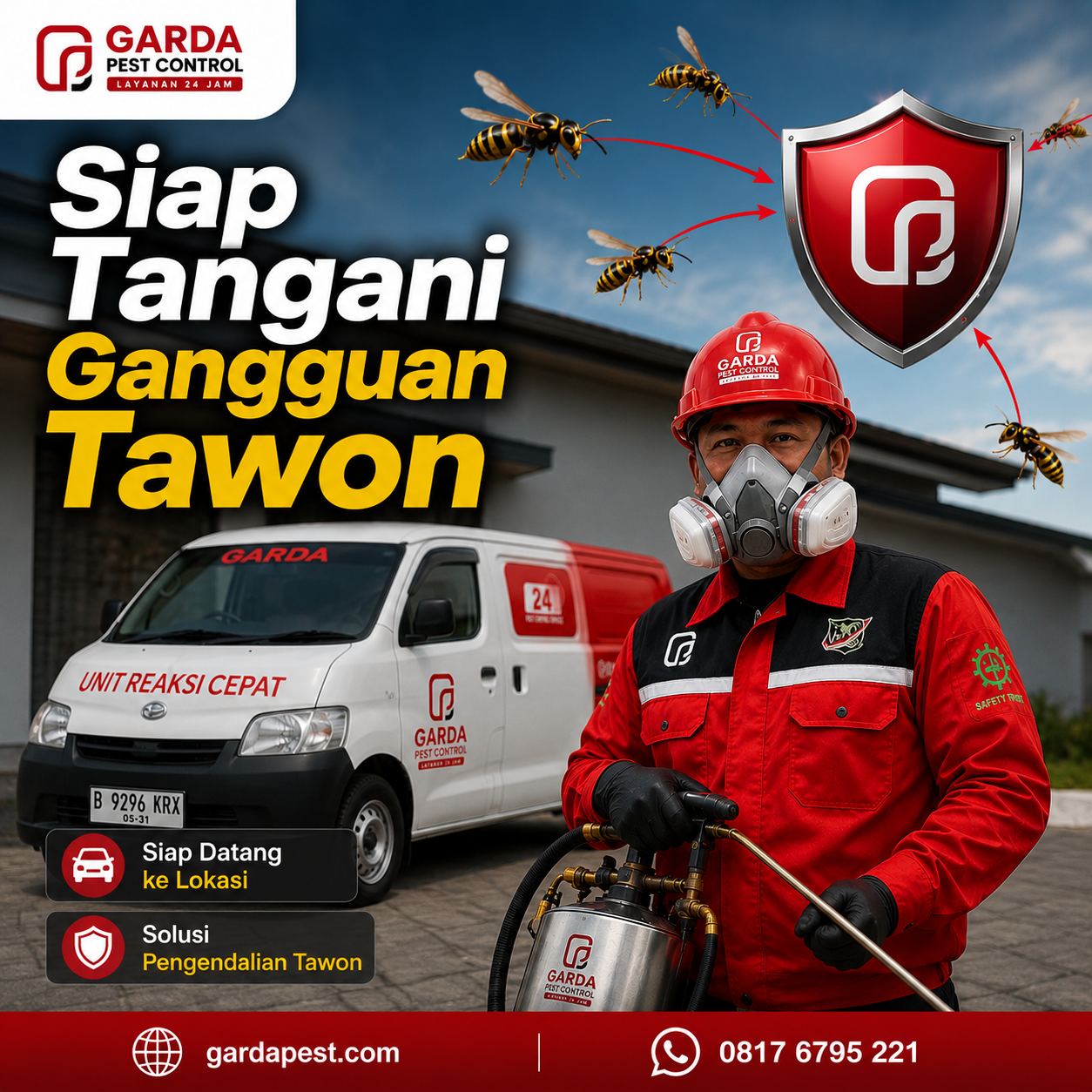 jasa pembasmi sarang tawon untuk pabrik dan gudang cirebon Penanganan Aman & Cepat