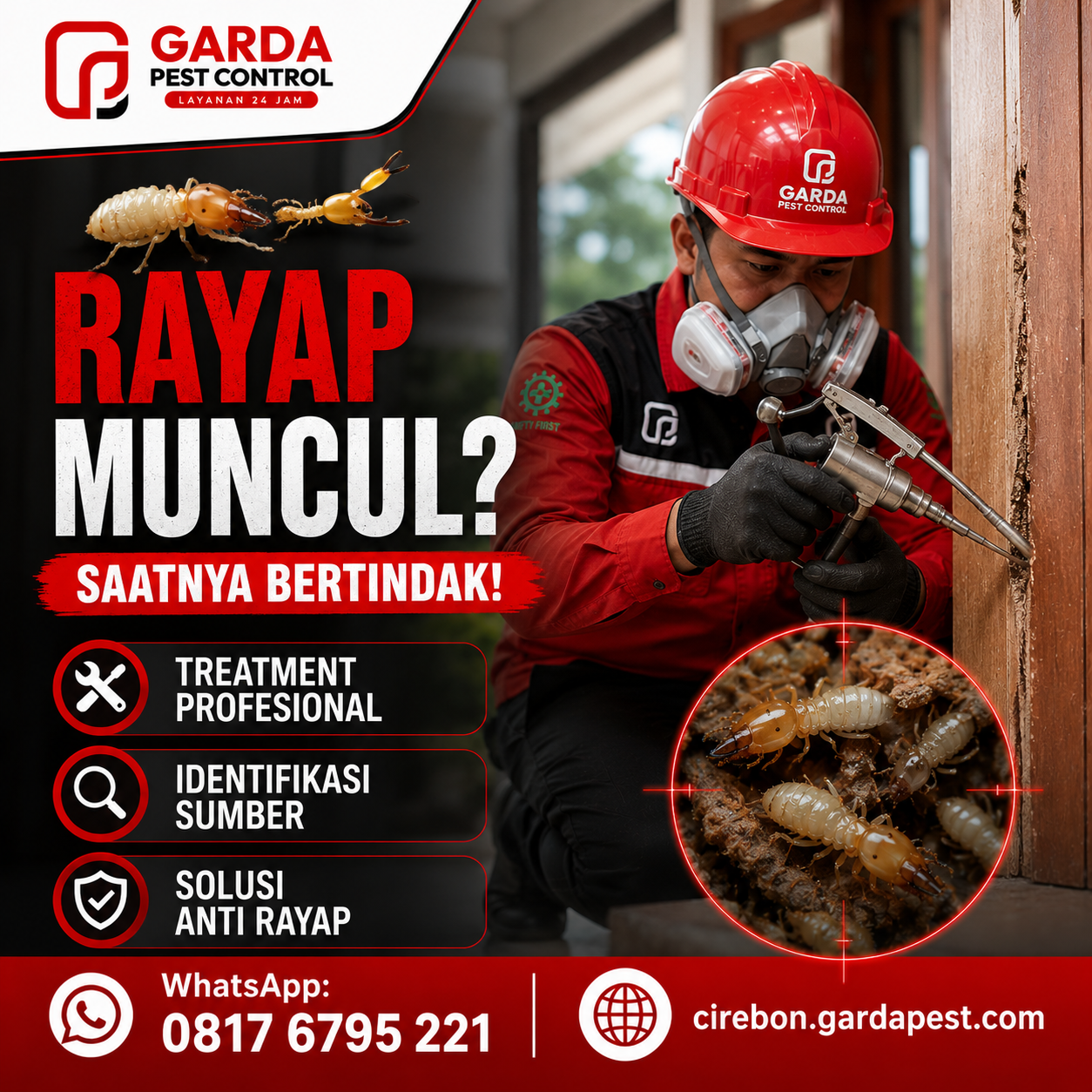 Jasa Suntik Rayap Cirebon Toko Perkantoran 