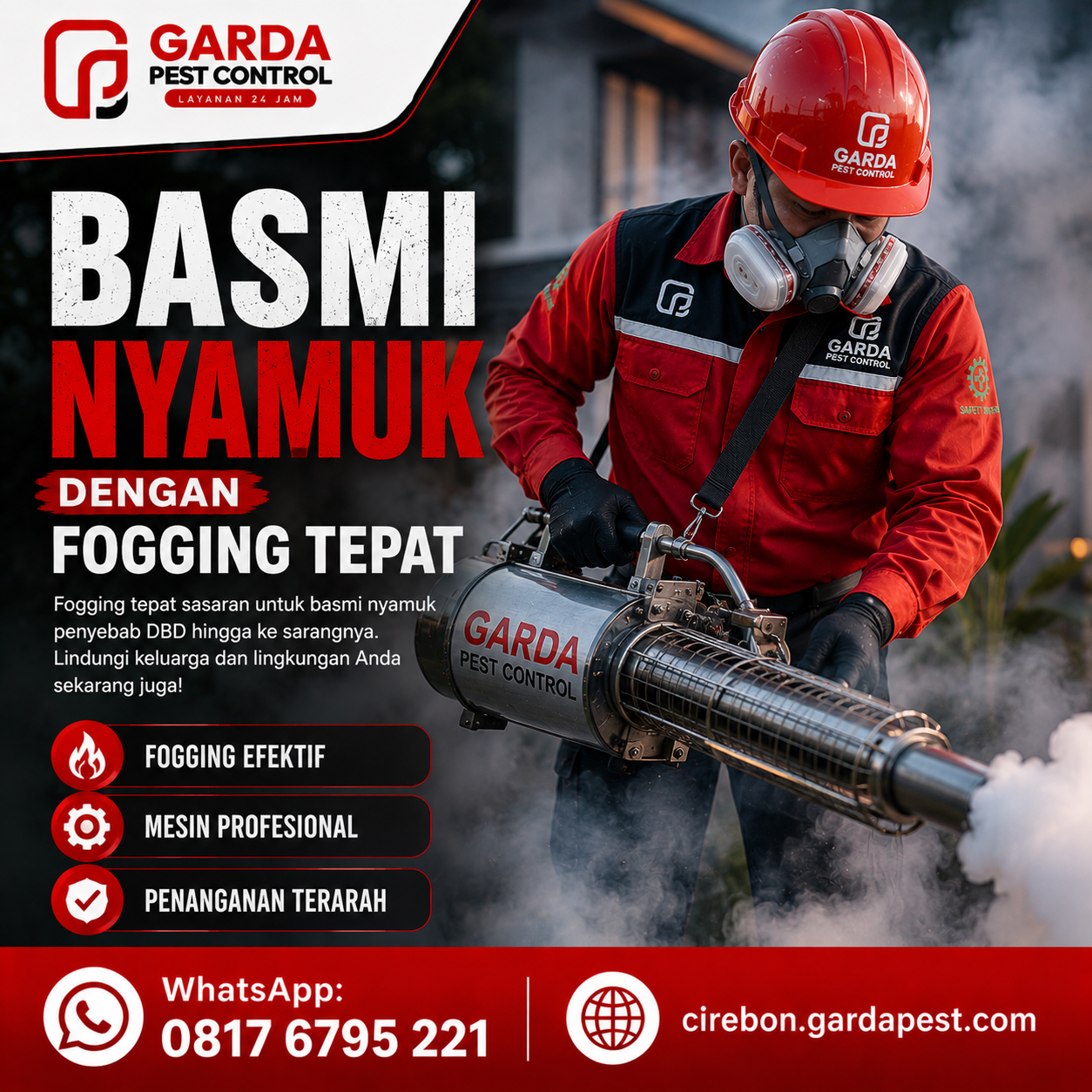 Jasa Fogging Nyamuk di Cirebon Berlisensi dan Murah