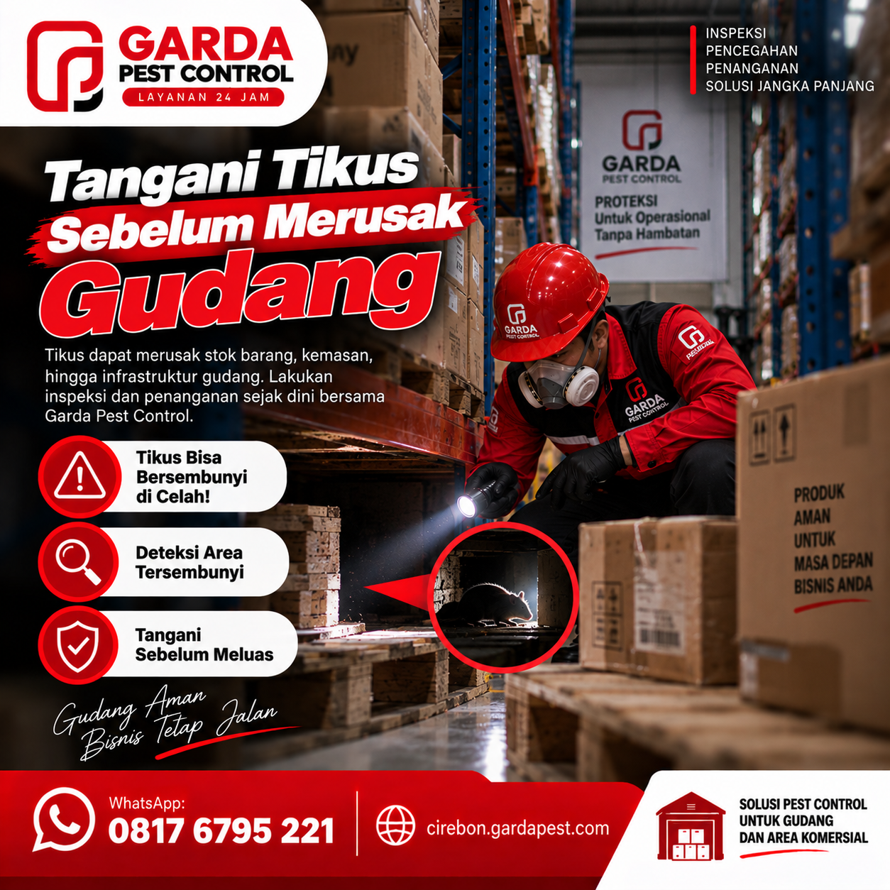Jasa Pengendali Tikus untuk Gudang dan Pabrik di Cirebon